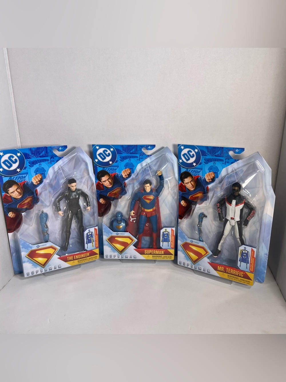 Superman Action Figures Lot of 3